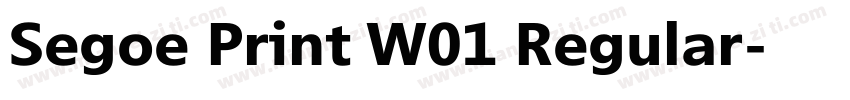 Segoe Print W01 Regular字体转换